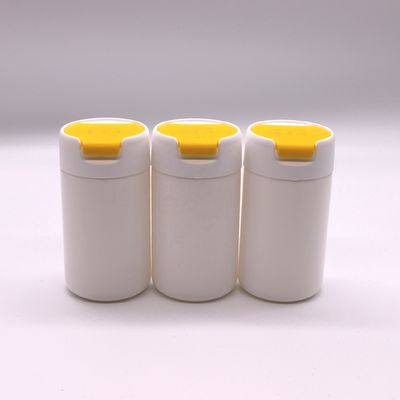 PE материал 120 мл Круглой формы HDPE пластиковая бутылка для твердой таблетки и капсулы хранения