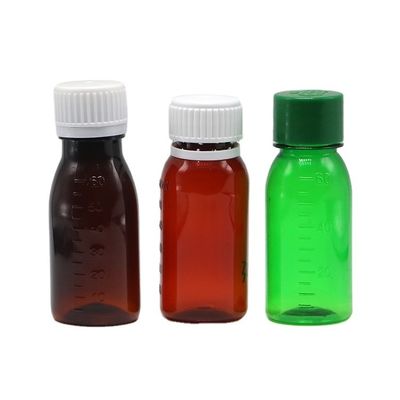 Устойчивая к подделке крышка PET 2OZ 60 мл бутылка для сиропа от кашля для масляного контейнера для хранения