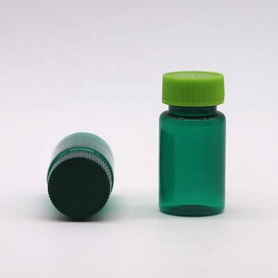 Прозрачные пластиковые жидкие флаконы из ПЭТ 20ML/ CC с крышками в индивидуальном цвете и круглой форме
