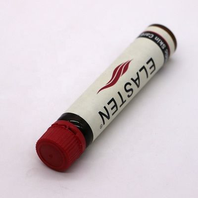 Пищевая 25 мл/25cc Маленькая гладкая янтарная/кофейная пластиковая бутылка для пероральной жидкости с герметичной крышкой