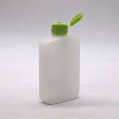 120 мл HDPE плоская квадратная косметическая бутылка с индивидуальным цветом и спиральной крышкой