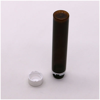 20ML/20CC тонкая гладкая янтарная пластиковая бутылка для пероральной жидкости с предохранительной крышкой для жидкой медицины