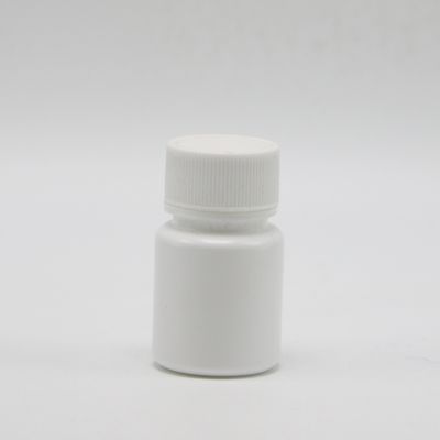 HDPE круглая форма 20 мл белая пластиковая пустая бутылка для хранения жидкости пробы химического порошка