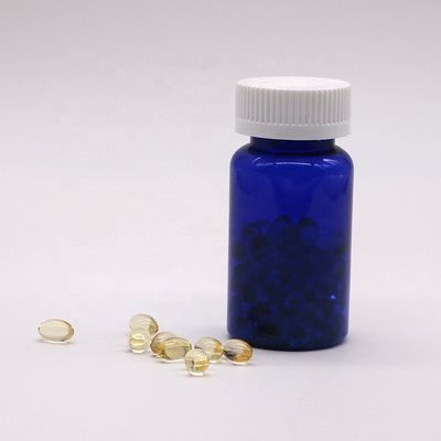 2OZ/ 60ml/ CC Синяя пластиковая капсульная бутылка с винтовой крышкой из ПЭТ-материала 32 мм