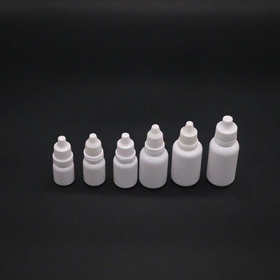 Бутылка для капель с жидкостью для глаз из пластмассы LDPE 10 мл с индивидуальными цветами и защищенной от подделок крышкой