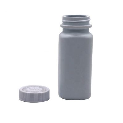 120cc HDPE квадратная лекарственная пластмассовая таблетка капсула таблетка бутылка для лекарств