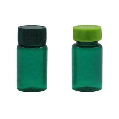Прозрачные пластиковые жидкие флаконы из ПЭТ 20ML/ CC с крышками в индивидуальном цвете и круглой форме