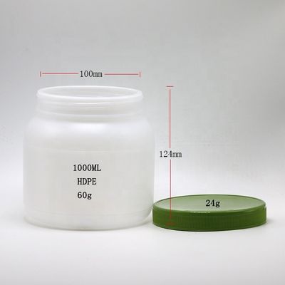 Хлеб 1L / 4L широкого рта HDPE белковый порошок Хранитель пищи с винтовой крышкой и алюминиевой теплоиндукционной подкладкой