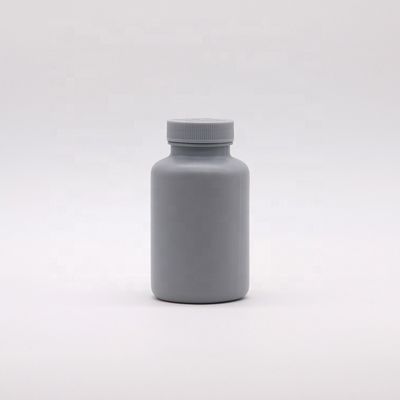 Мат 200 мл HDPE серебряно-серая пластиковая бутылка для настраиваемой упаковки твердого лекарственного средства