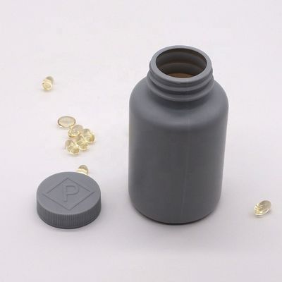 Мат 200 мл HDPE серебряно-серая пластиковая бутылка для настраиваемой упаковки твердого лекарственного средства