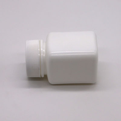 60 мл HDPE квадратная пластиковая бутылка для таблеток