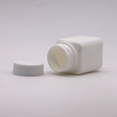 60 мл HDPE квадратная пластиковая бутылка для таблеток
