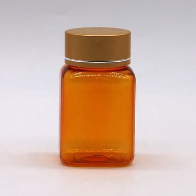90 мл ПЭТ квадратная прозрачная бутылка с различными крышками от китайской фармацевтической компании