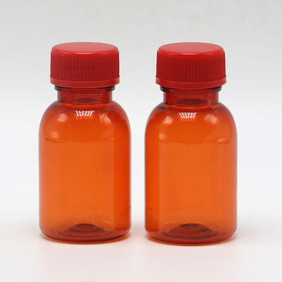 Прозрачная PET жидкая бутылка для лекарств с крышкой 20ML/CC