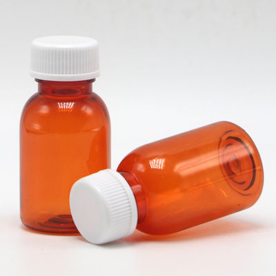 Прозрачная PET жидкая бутылка для лекарств с крышкой 20ML/CC