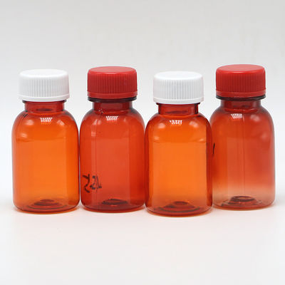 Прозрачная PET жидкая бутылка для лекарств с крышкой 20ML/CC
