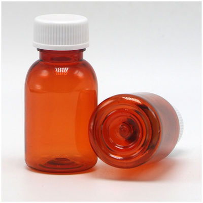 Прозрачная PET жидкая бутылка для лекарств с крышкой 20ML/CC