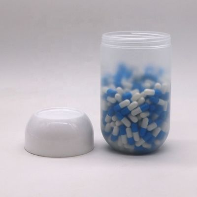 Винтовая крышка 550ML PP капсулообразная пластиковая пищевая банка для печенья