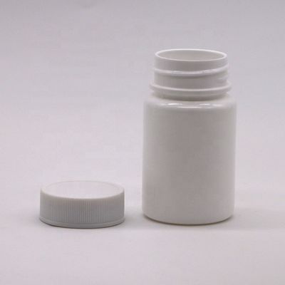 Бутылка из HDPE пластиковой бутылки емкостью 45 мл с винтовой крышкой и услугой по печати меток на заказ