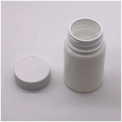 Бутылка из HDPE пластиковой бутылки емкостью 45 мл с винтовой крышкой и услугой по печати меток на заказ