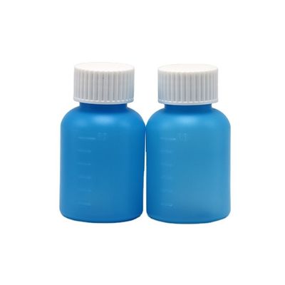 Промышленная медицина 60 мл/2 унции HDPE сироп бутылка Бело-синий непрозрачный антиультрафиолетовый