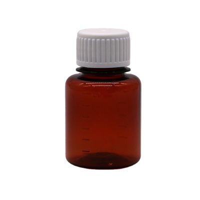 2OZ/60ml/cc PET Brown Medicine Grading Scale жидкая упаковочная бутылка для сигаретного масла