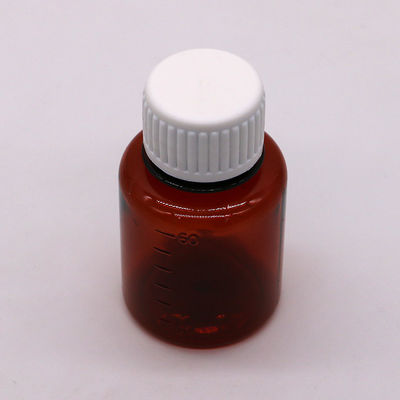 2OZ/60ml/cc PET Brown Medicine Grading Scale жидкая упаковочная бутылка для сигаретного масла