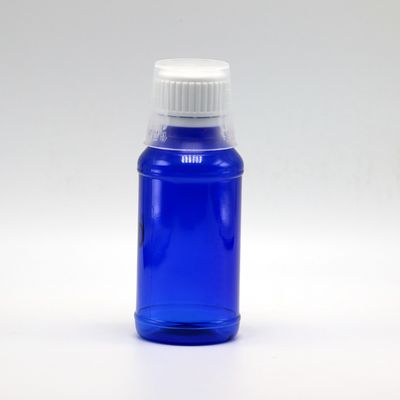 Бутылка для сиропа от кашля PET 100cc Amber/Orange/Blue Maple с предохранительной крышкой и тепловой печатью