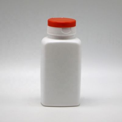 Скрин-печать 190 мл HDPE квадратная форма пластиковая бутылка для лекарственных добавок держатель