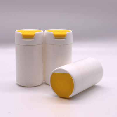 PE материал 120 мл Круглой формы HDPE пластиковая бутылка для твердой таблетки и капсулы хранения