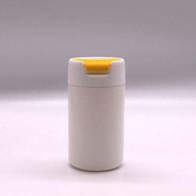 PE материал 120 мл Круглой формы HDPE пластиковая бутылка для твердой таблетки и капсулы хранения