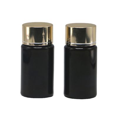 GMP 50ML ПЭТ пластиковые таблетки для лекарственных препаратов Бутылка для таблеток с золотым серебряным покрытием