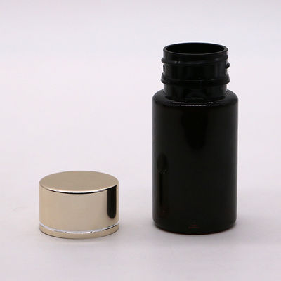 GMP 50ML ПЭТ пластиковые таблетки для лекарственных препаратов Бутылка для таблеток с золотым серебряным покрытием