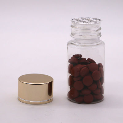 GMP 50ML ПЭТ пластиковые таблетки для лекарственных препаратов Бутылка для таблеток с золотым серебряным покрытием