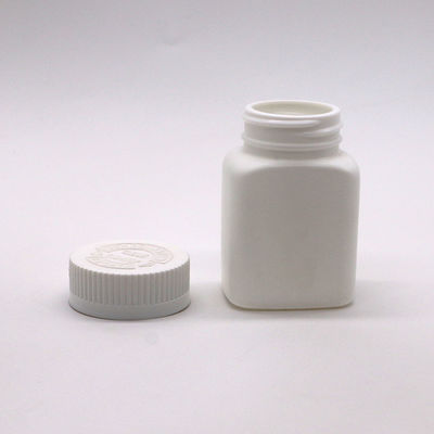 85 мл HDPE квадратная форма пластиковая бутылка банка для лекарств твердые таблетки Капсулы Хранение