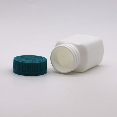 Коробка для хранения лекарств 95 мл квадратная HDPE пластиковая бутылка банка для твердых таблеток капсулы