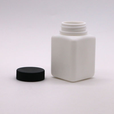 HDPE ошейник квадратная форма индивидуальный цвет пустая бутылка таблеток для твердого порошка медицины