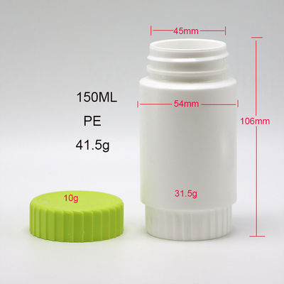 HDPE 175ml Круглая форма PE Пластиковая бутылка для лекарственных добавок Хранилище