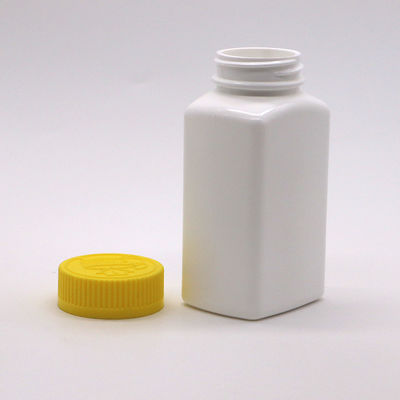6OZ 180ml HDPE квадратная форма таблетки таблетки лекарственная бутылка для медицины Питание