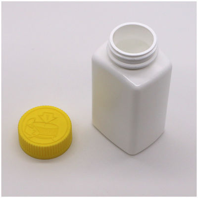 6OZ 180ml HDPE квадратная форма таблетки таблетки лекарственная бутылка для медицины Питание