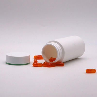 200 мл HDPE пластиковая бутылка для таблеток с матовым телом и настраиваемым цветовым логотипом